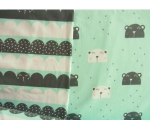 Jersey Bär Kombi Waves mint